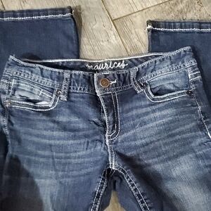 Maurices Women's Dark Blue Boot Cut Jeans